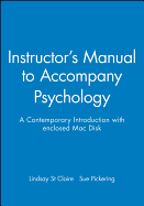 Instructor's Manual to Accompany Psychology: A Contemporary Introduction with Enclosed PC Disk