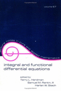 Integral and Functional Differential Equations