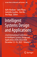 Intelligent Systems Design and Applications: 22nd International Conference on Intelligent Systems Design and Applications (ISDA 2022) Held December 12-14, 2022 - Volume 1