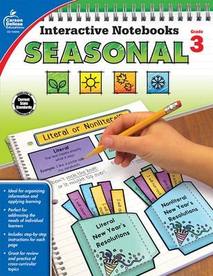 Interactive Notebooks Seasonal, Grade 3 - Carson Dellosa Education, and Schwab, Christine