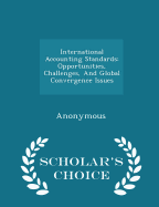 International Accounting Standards: Opportunities, Challenges, and Global Convergence Issues - Scholar's Choice Edition