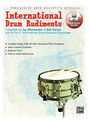 International Drum Rudiments: Book & Online Video/Audio - Carson, Rob, and Wanamaker, Jay