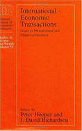 International Economic Transactions: Issues in Measurement and Empirical Research Volume 55 - Hooper, Peter (Editor), and Richardson, David (Editor)