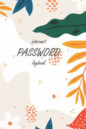 Internet Password Logbook: Password Logbook, Internet Password Organizer, Hand drawn floral Design