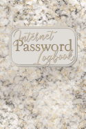 Internet Password Logbook: Record Keeper To Protect Your Private Internet Usernames And Passwords With Tabs: Pink Marble Cover Design