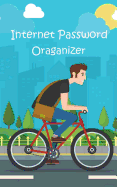 Internet Password Organizer: Never Forget a Password Again! 5" X 8" Boy with His Bicycle Design, Small Password Organizer with Tabbed Pages, Pocket-Size Over 200 Record User and Password