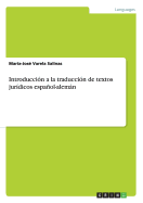 Introducci?n a la traducci?n de textos jur?dicos espaol-alemn