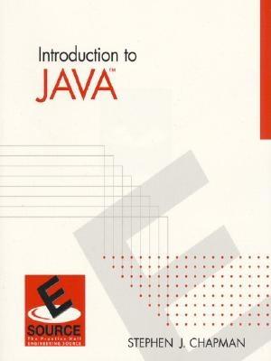 Introduction to Java - Chapman, Stephen J