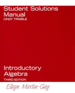 Introductory Algebra Student Solutions Manual