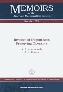 Inverses of Disjointness Preserving Operators - Abramovich, Y A
