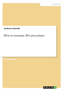 IPOs in Germany. IPO Procedures