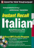 Instant Recall Italian, 6-Hour Mp3 Audio Program