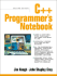 C++ Programmer's Notebook (2nd Edition)