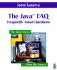 The Java Faq