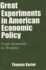 Great Experiments in American Economic Policy