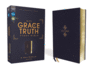 Niv, the Grace and Truth Study Bible, Leathersoft, Navy, Red Letter, Comfort Print