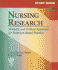 Study Guide for Nursing Research: Methods and Critical Appraisal for Evidence-Based Practice