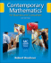 Contemporary Mathematics for Business and Consumers [With Cdrom]