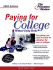 Paying for College Without Going Broke, 2003 Edition (College Admissions Guides)