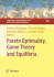 Pareto Optimality, Game Theory and Equilibria