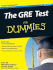 The Gre Test for Dummies