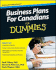 Business Plans for Canadians for Dummies