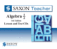 Saxon Algebra 1/2 Homeschool: Saxon Teacher Cd Rom 3rd Edition 2010