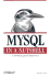 Mysql in a Nutshell 2e: a Desktop Quick Reference (in a Nutshell (Oreilly))
