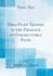 Data Flow Testing in the Presence of Unexecutable Paths (Classic Reprint)
