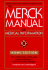 The Merck Manual of Medical Information