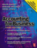 Accounting for Business, Third Edition (Pb 2000)