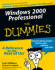 Windows 2000 Professional for Dummies