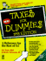 Taxes for Dummies, 1998 (for Dummies Series)