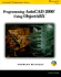 Programming Autocad in Objectarx (Autodesk's Programmer)