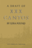 Draft of XXX Cantos