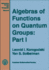 Algebras of Functions on Quantum Groups: Part I (Mathematical Surveys & Monographs)