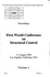 First World Conference on Structural Control (1wcsc): 3-5 August 1994 / Los Angeles, California, Usa, Etc. Proceedings. Three Volume Set