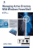 Managing Active Directory With Windows Powershell Tfm