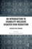 An Introduction to Disability Inclusive Disaster Risk Reduction: Intersecting Terrains