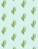 Graph Paper Notebook: Quad Ruled Graphing Paper, 200 Pages, Green Cactus Pattern (8.5x11)