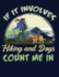 If It Involves Hiking and Dogs Count Me in: Blank Journal With College Ruled Lined Paper-Wanderer With Dog in Mountains