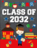 Class of 2032: Back to School Or Graduation Gift Ideas for 2019-2020 Kindergarten Students: Notebook | Journal | Diary-Brunette Brown Hair Boy Kindergartener Edition