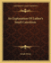 An Explanation of Luthers Small Catechism
