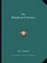 The Metaphysical Sciences