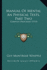 Manual of Mental an Physical Tests, Part Two: Complex Processes (1915)