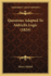 Questions Adapted To Aldrich's Logic (1824)
