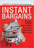 Instant Bargains: 600+ Ways to Shrink Your Grocery Bills and Eat Well for Less