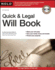 Quick & Legal Will Book [With Cdrom]