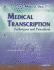 Medical Transcription: Techniques and Procedures