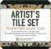 Studio Series Artist's Tiles Black: 75 Acid-Free Black Tiles